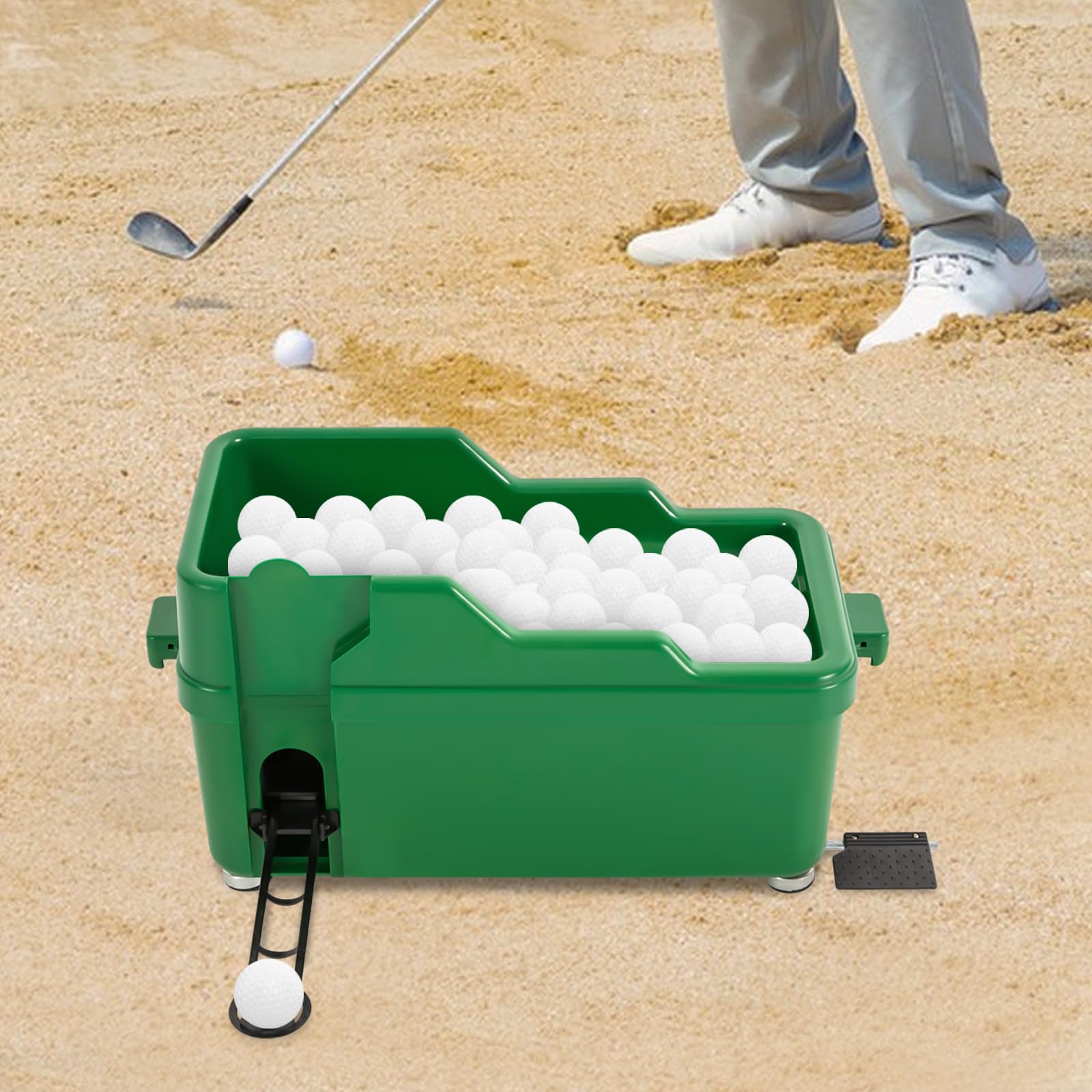 Półautomatyczny dozownik piłki golfowej pomoc treningowa maszyna do gry w golfa akcesoria do golfa golfowego trening piłka golfowa przechowywanie piłki golfowej z regulacją wysokości