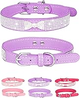 Vista 18 de Collar brillante para perros pequeños, medianos y grandes, collares de perro con diamantes de imitación para perras y machos, collares de cachorros