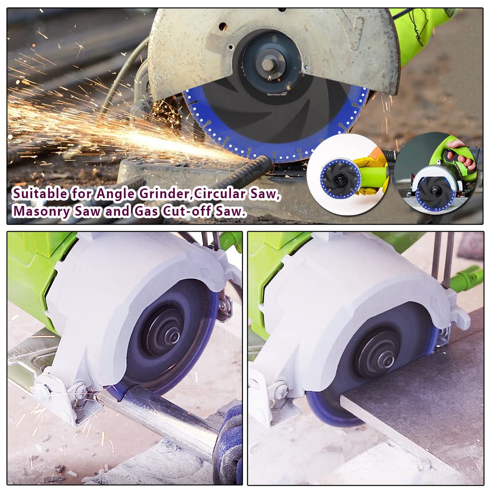 Disco Diamantato per Tutti Gli Usi,230mm Metallo Resistente a Secco Disco da Taglio per Tondo per Cemento Armato,Ferro Angolare,Placcatura in Acciaio,Fibra di Vetro,Muratura