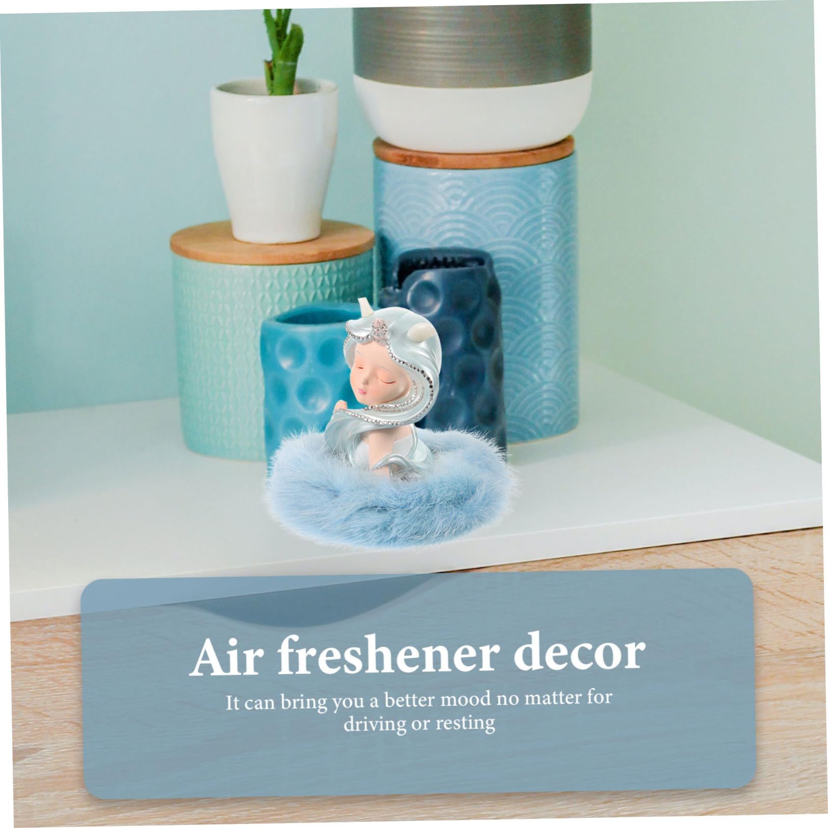 Ciieeo Profumatore Auto Forma Di Angelo Decorazione Per Auto Accessorio Per Interni Elegante Materiale Di Profumo Fresco e Duraturo