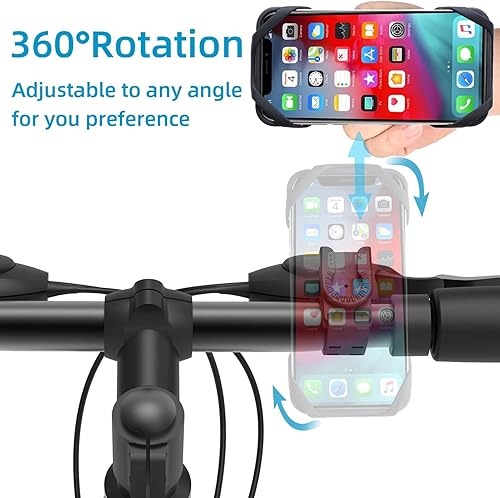 Miniatura 5 de Soporte desmontable giratorio de 360 para teléfono celular con bolsa para auriculares para correr, ciclismo, brazalete deportivo universal, soporte