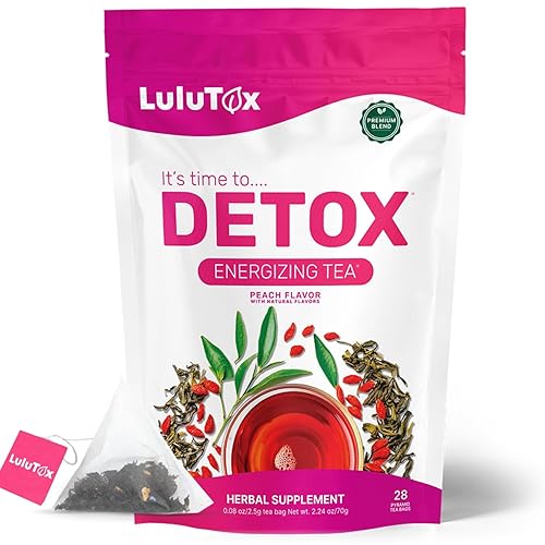 Miniatura 1 de LULUTOX Té Detox - Mezcla de hierbas con diente de león, ginseng y jengibre, soporta un peso saludable, salud digestiva, vegano, totalmente natural,