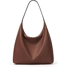 Casual Tote Bag Vegan Leather Hobo Zipper Work Bag Weekender Shoulder for Women Shoulder Travel Purse
