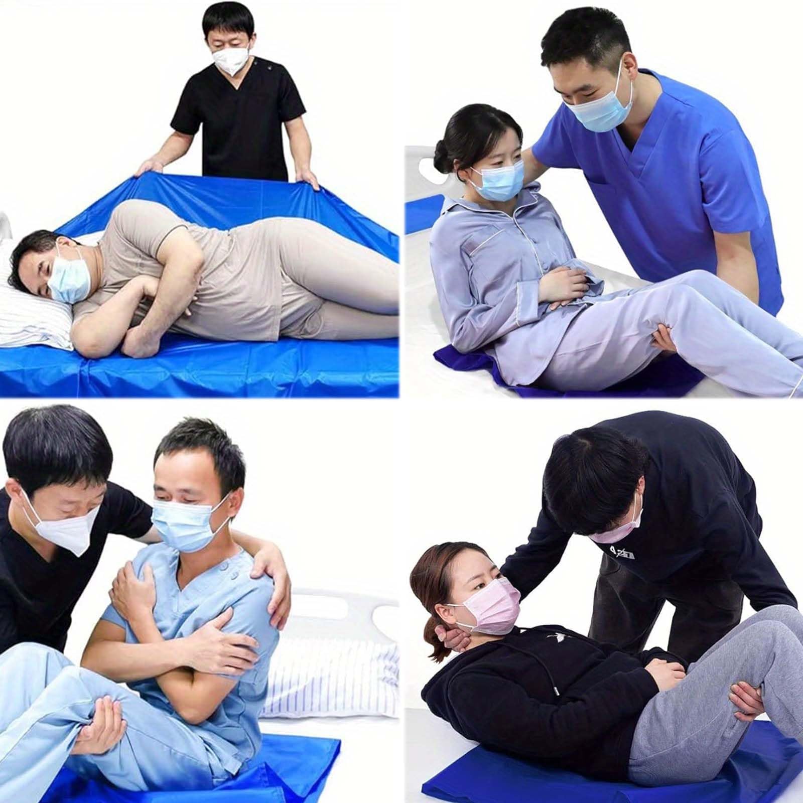 75*135CM Deslizante para Traslado de Pacientes,Almohadilla de Cama de Posicionamiento,Sábanas deslizantes,sábana de transferencia para pacientes,Sábana deslizante,Para el traslado de pacientes