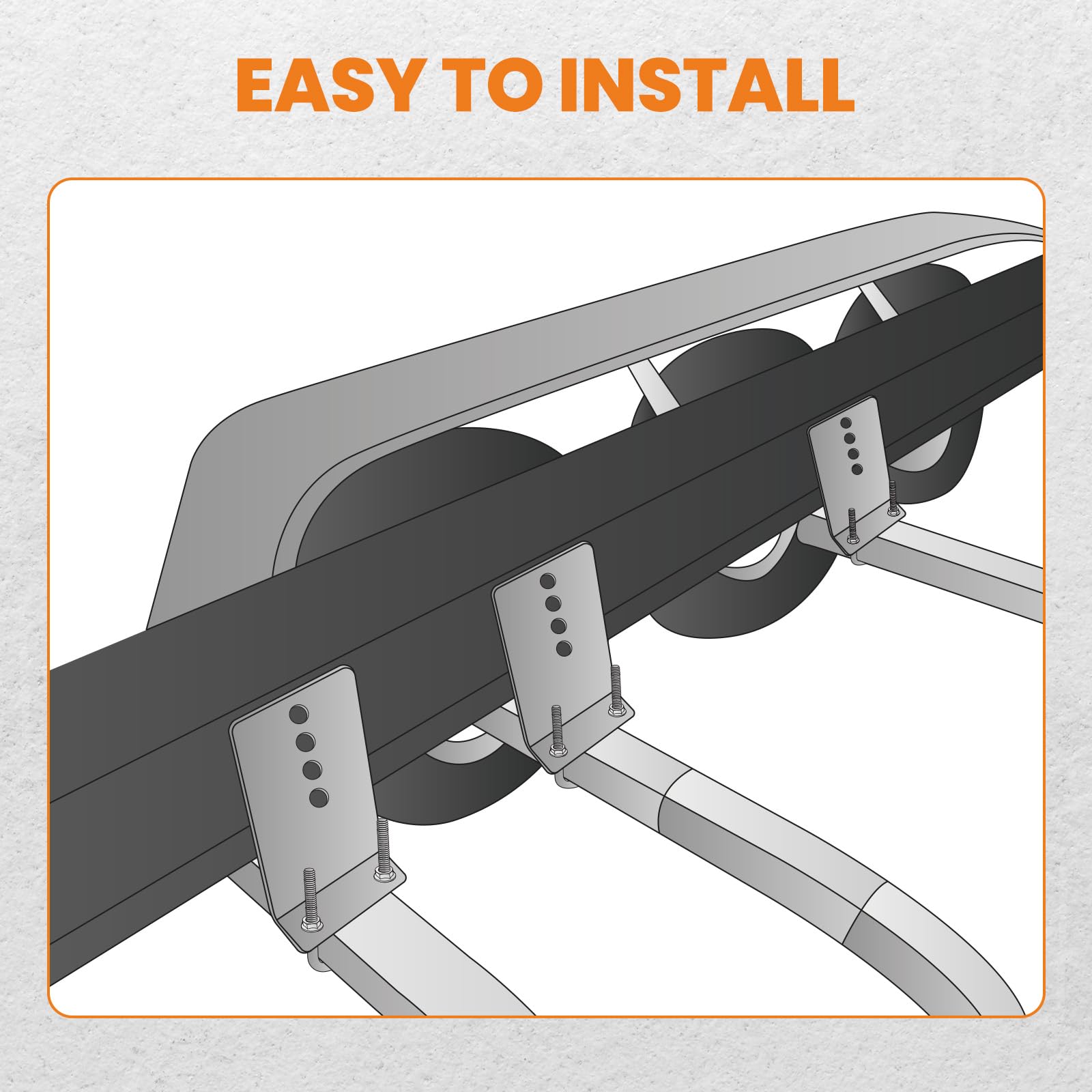 Bunk Board Brackets 8-Pack Boat Trailer Bunk Brackets - Heavy Duty ...