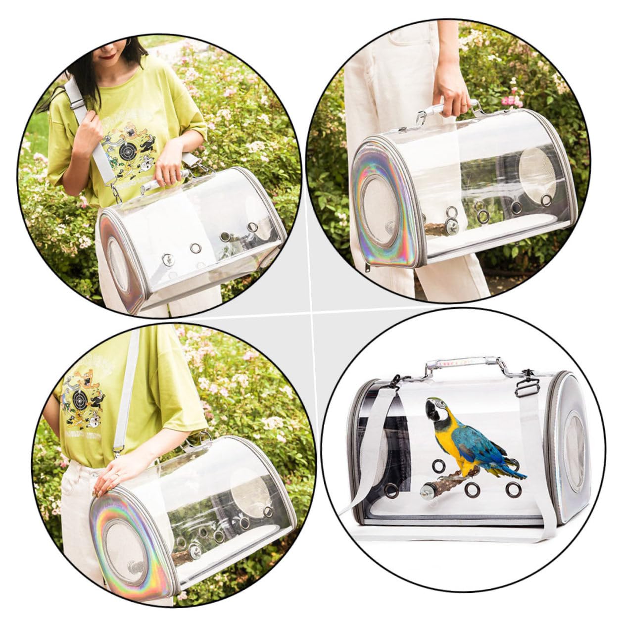 HANABASS Birds Carrying Pouch Small Animal Carry Pouch Bag Parrot Carrier Bag Sturdy Material