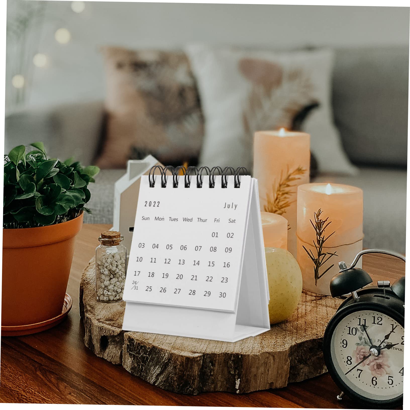 Tofficu 8pezzi Mini Scrivania Design e Planner Mensile Per e Scuola Decorazione Aggiornamenti Regolari Date