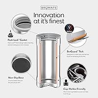 Vista 3 de BrüMate Hopsulator Slim - Enfriador de latas aislado, para latas delgadas de 12 onzas, soporte para bebidas de acero inoxidable aislado