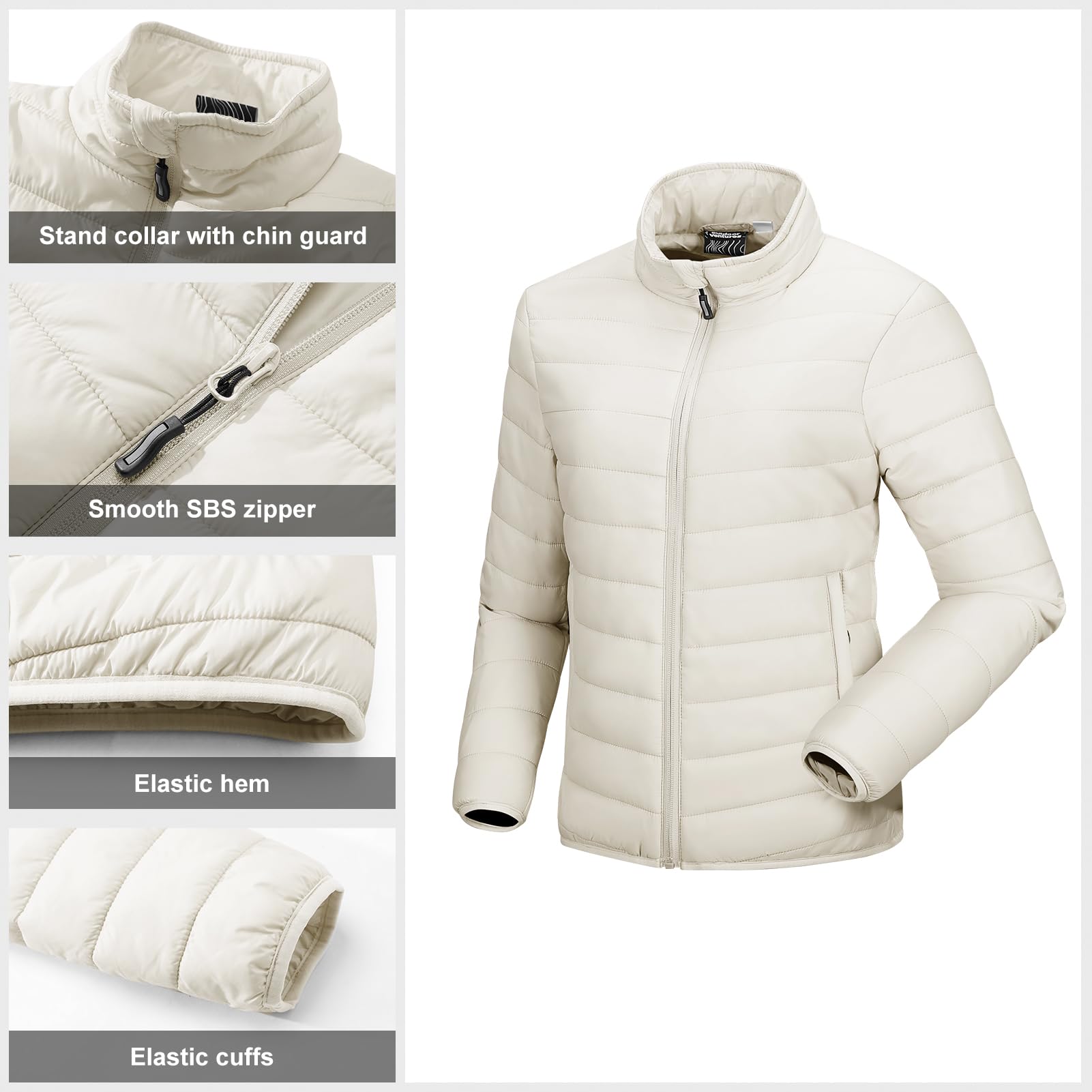 Outdoor Ventures Giacca trapuntata da donna, leggera, calda, per le mezze stagioni, imbottita, morbida, trapuntata, per il tempo libero, le escursioni, i viaggi, all'aperto
