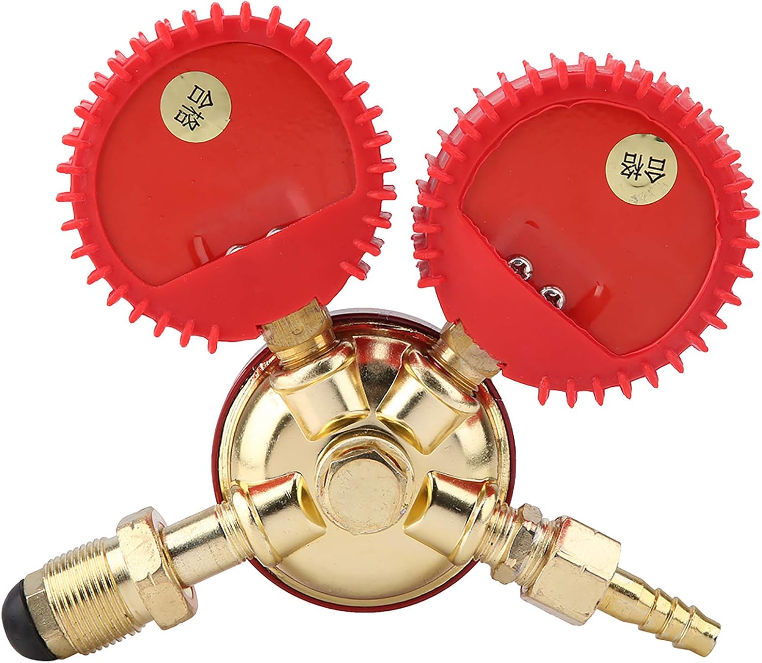 EVTSCAN Pressure Gauge, YQW-02 Zinc Alloy Propane Regulator Welding Cutting Parts Propane Pressure Reducer Valve Meter
