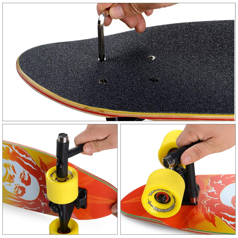 Outil TRIXIES pour trottinette/skateboard/longboard avec clé Allen