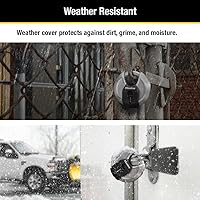 Vista 4 de Master Lock Magnum Candado de Disco de Acero Inoxidable de Servicio Pesado con Llaves, Cerradura de Almacenamiento de Servicio Pesado con Llave