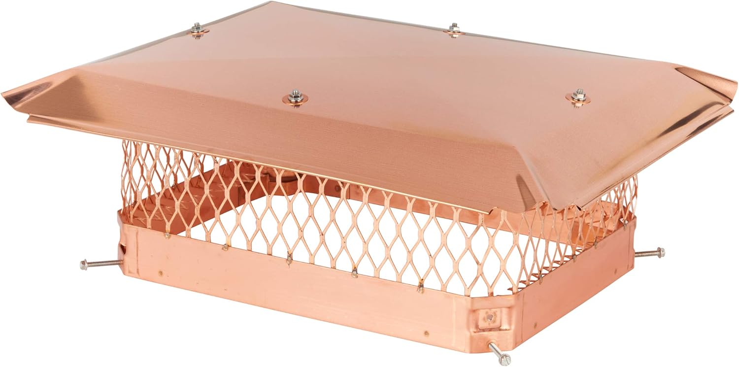 Draft King CP1318 Bolt On Copper Single Flue Chimney Cap