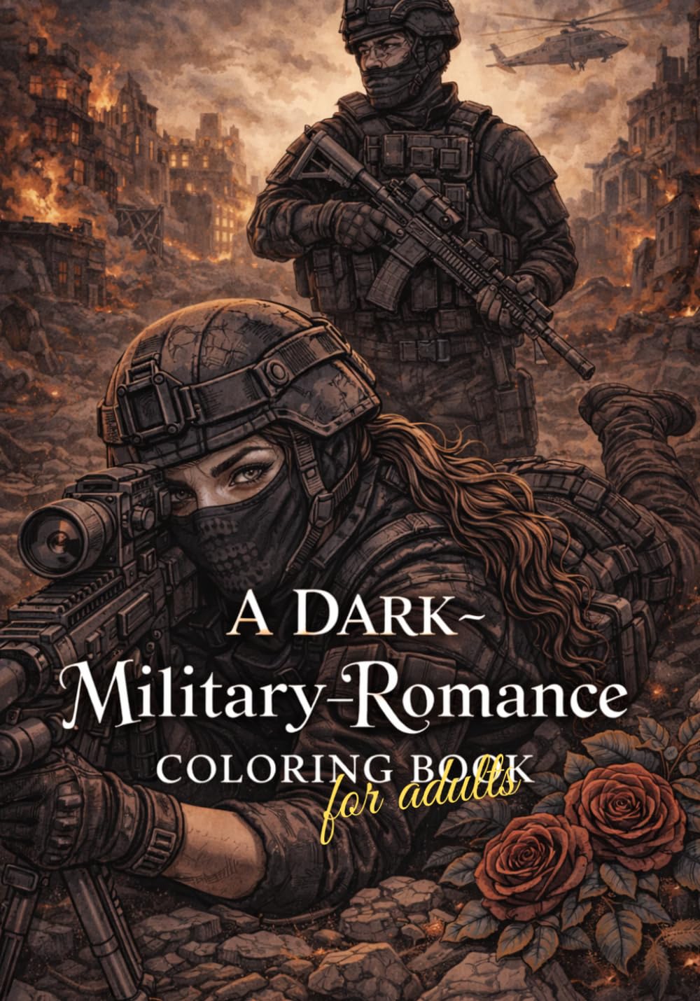 A Dark-Military Romance Coloring Book: for adults (Dark-Romance Coloring Books)