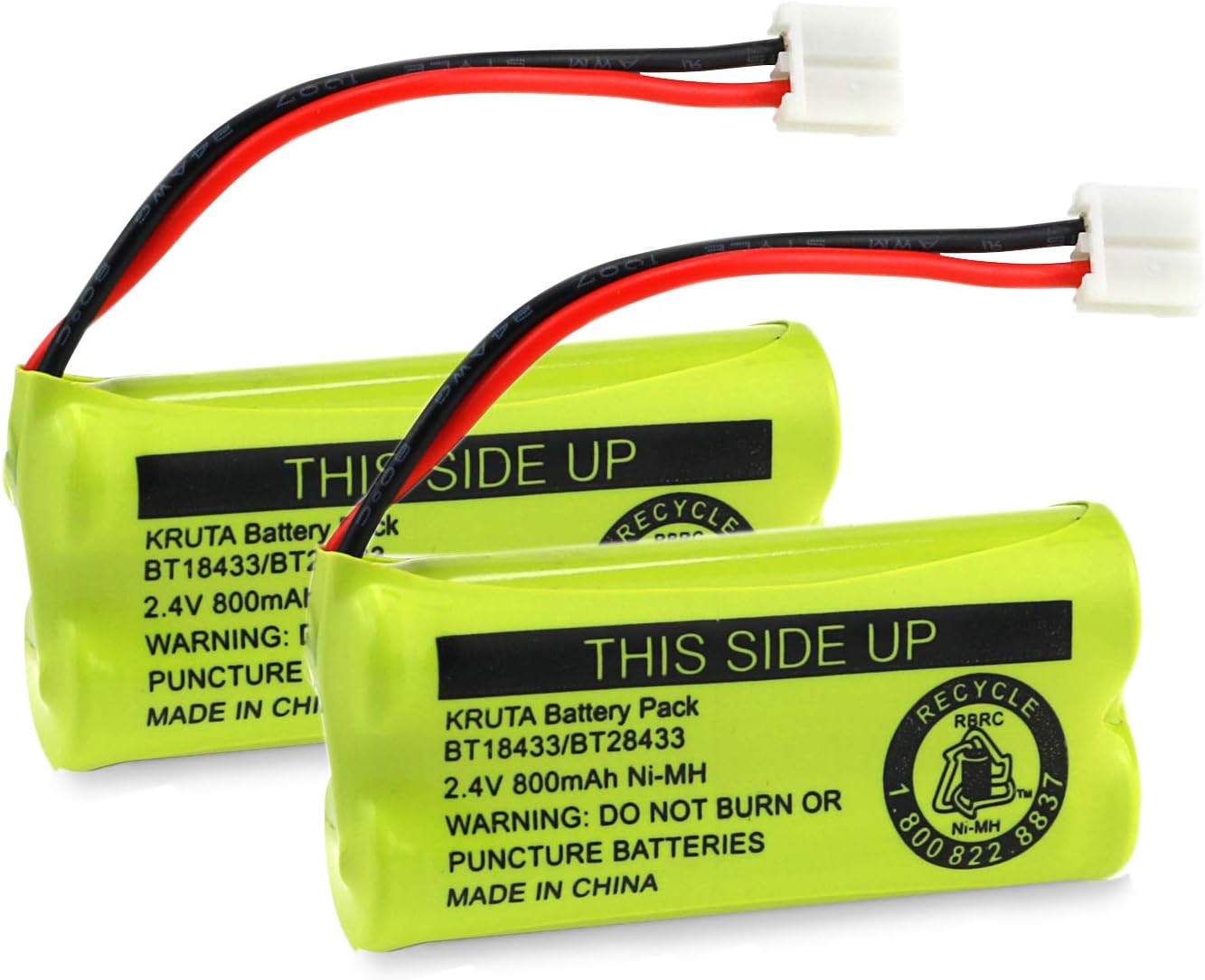 Amazon.com: Kastar 4-PACK AAAX2 2.4V EH 1000mAh Ni-MH Rechargeable