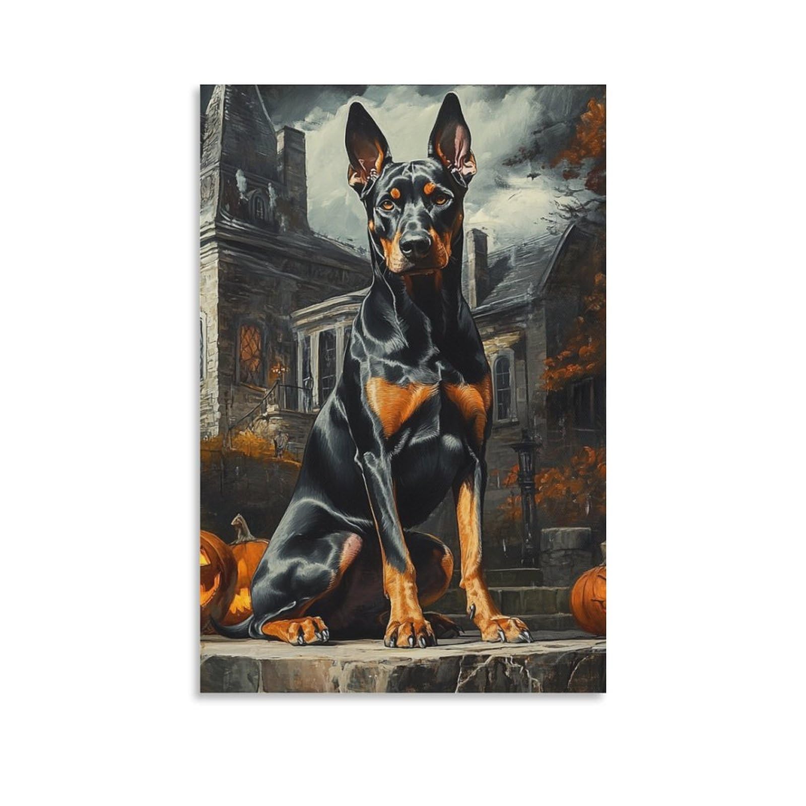 Impression sur toile Doberman pour habiller un mur vide avec style - 6