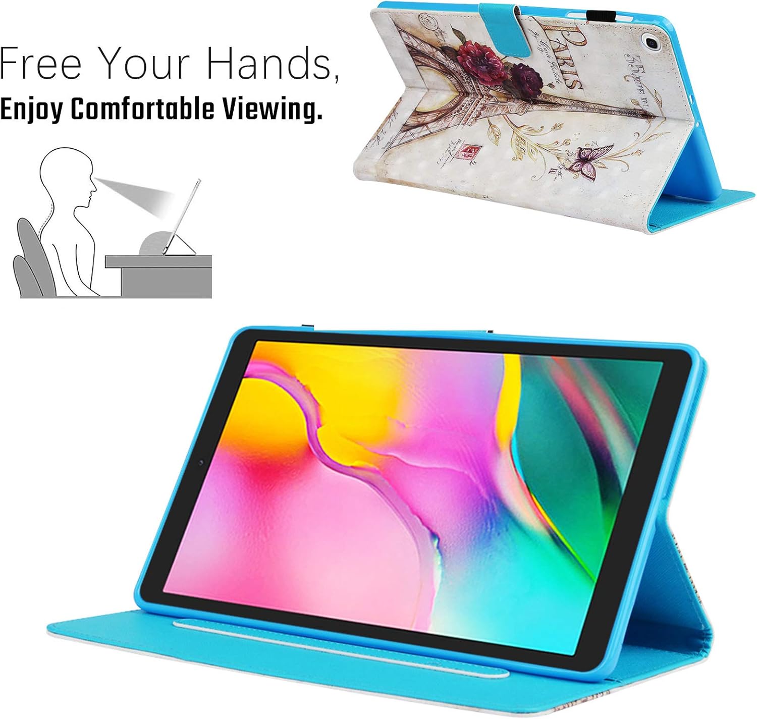 کیف چرمی Dteck برای تبلت سامسونگ مدل Galaxy Tab 10.1 2019 SM-T510