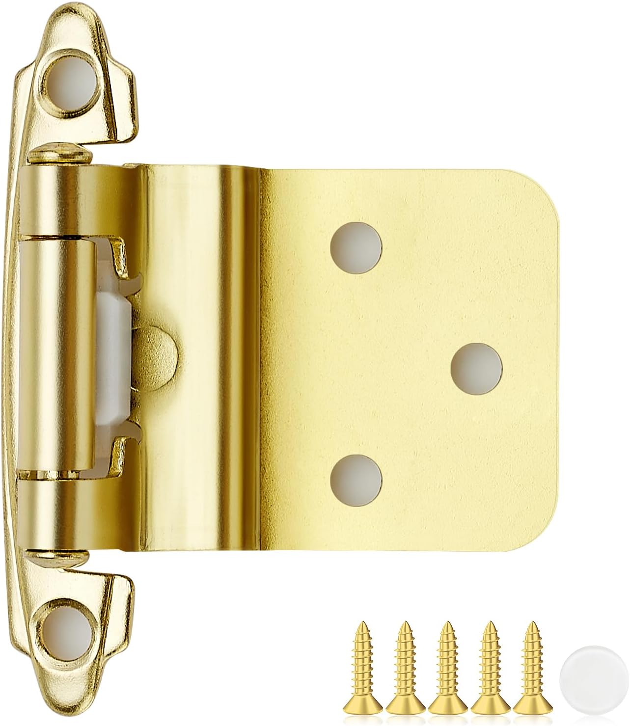 20 Pack 10 Pair Gold Hinges 3/8 inch Inset Kitchen