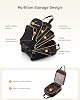 LOVEVOOK Equipaje de Mano con Ruedas, Elegante Maleta Pequeña con Bolsillo Portavasos, Suave, para Viajes y Trabajo 4