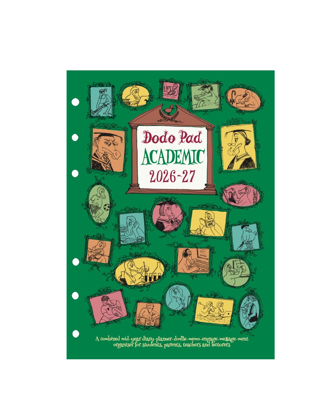 Dodo Pad Academic 2026-2027 Filofax-compatible A5 Organiser Diary Refill, Mid Year / Academic Year, Week to View: A loose leaf Diary-Organiser-Planner for students, parents, teachers & scholars