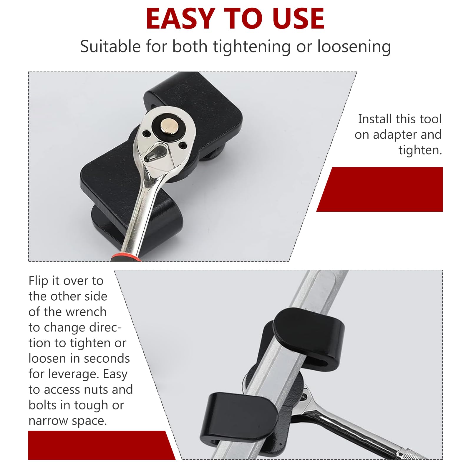 Prolunga Per Chiave Inglese - 34 Cm, Con Adattatore Per Cacciaviti E Chiavi Esagonali - Foto 3