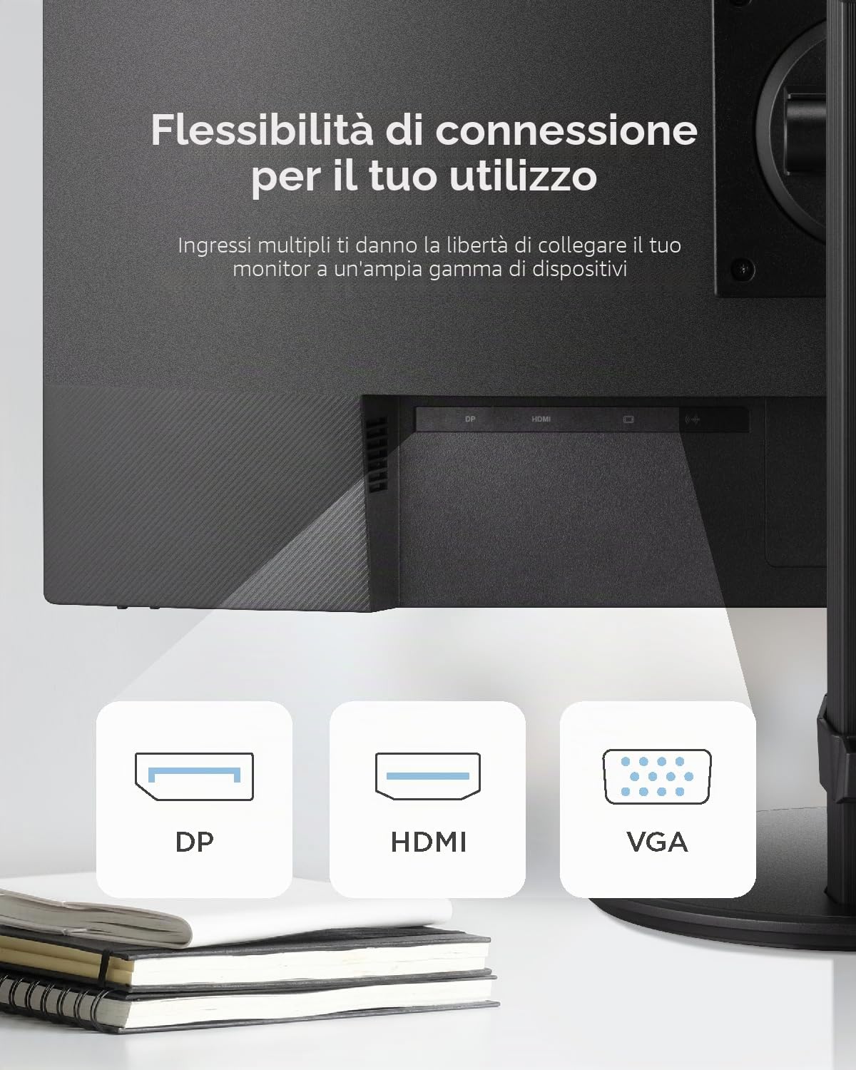 ViewSonic VA2708-HDJ Monitor 27 Pollici Full HD, 100Hz, IPS, 99% sRGB, Altezza Regolabile, HDR10, HDMI, VGA, DP, Senza Sfarfallio, Garanzia di due anni
