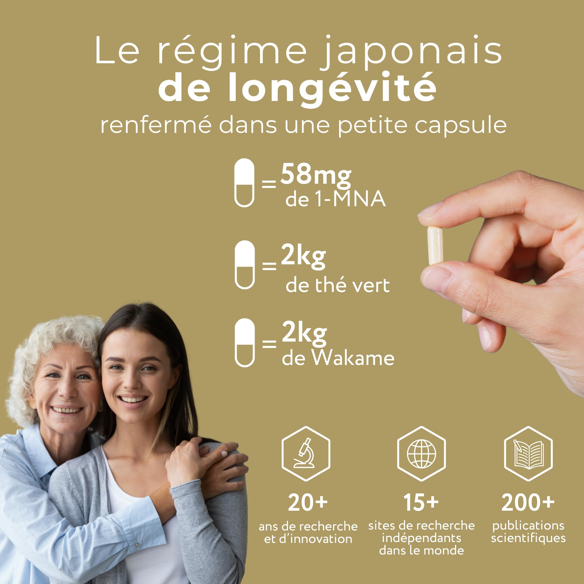 1-MNA PRO, Supplément Anti-âge, Optimise le NAD+, Double Dose pour des Effets Plus Rapides, Biohacking, Soutien à la Santé Cellulaire, Formulé Scientifiquement, 30 Capsules