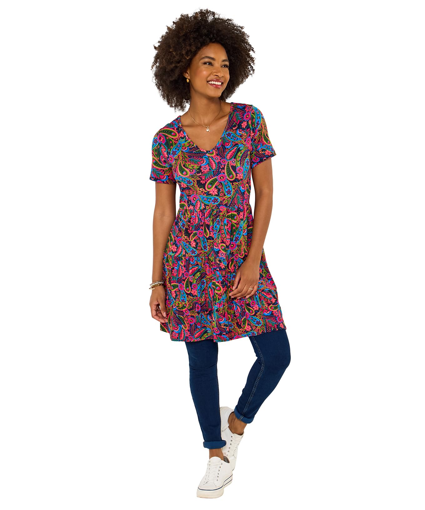 Joe Browns Women's Tunic Top - Paisley - Viscose Blend - Size 12