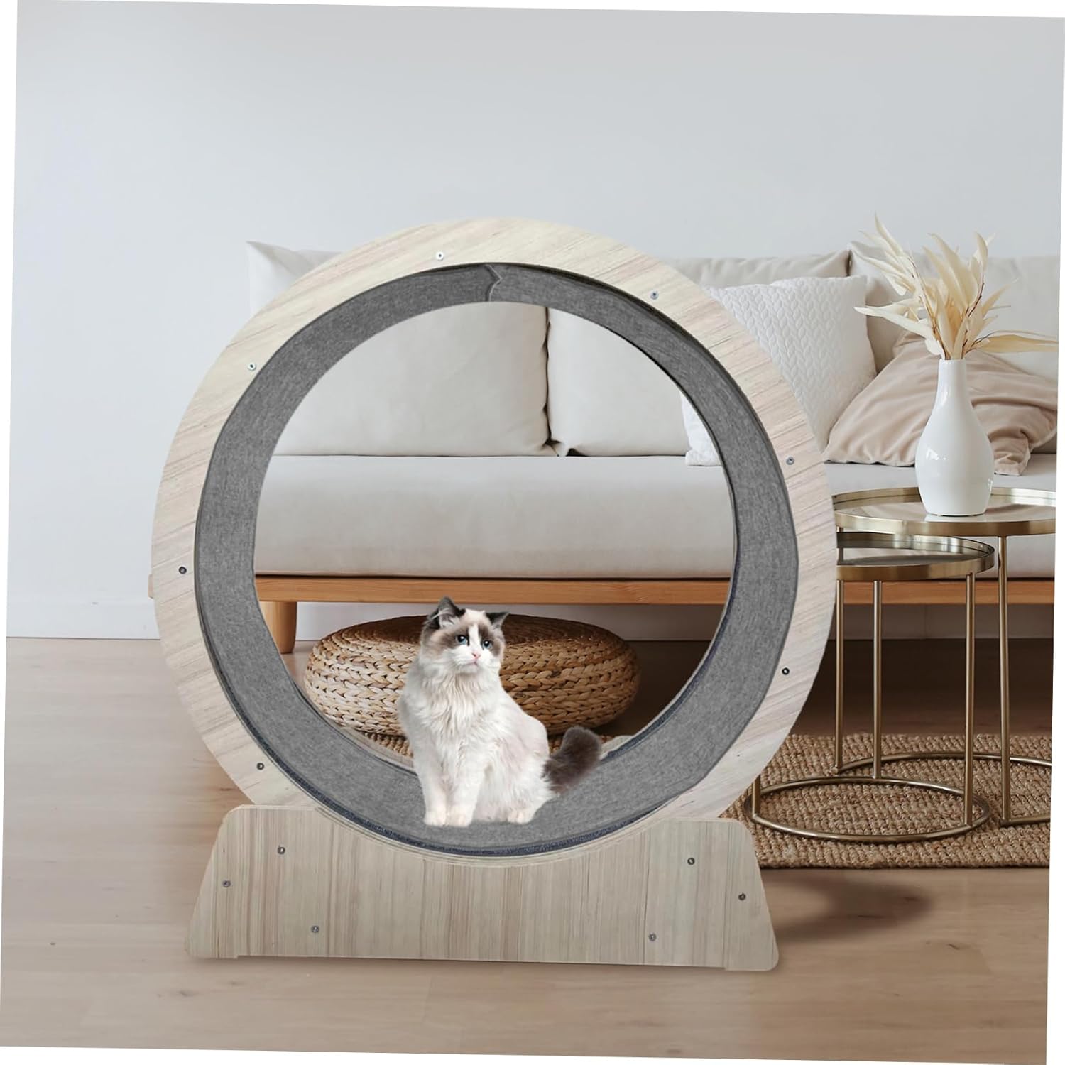 DECHOUS Exercise Wheel Replacement Mat Thickened Cushion Pad for Indoor Cat Running Wheel Scratch Resistant Fitness Mat for Small Pets Quiet Non Slip Treadmill Accessory