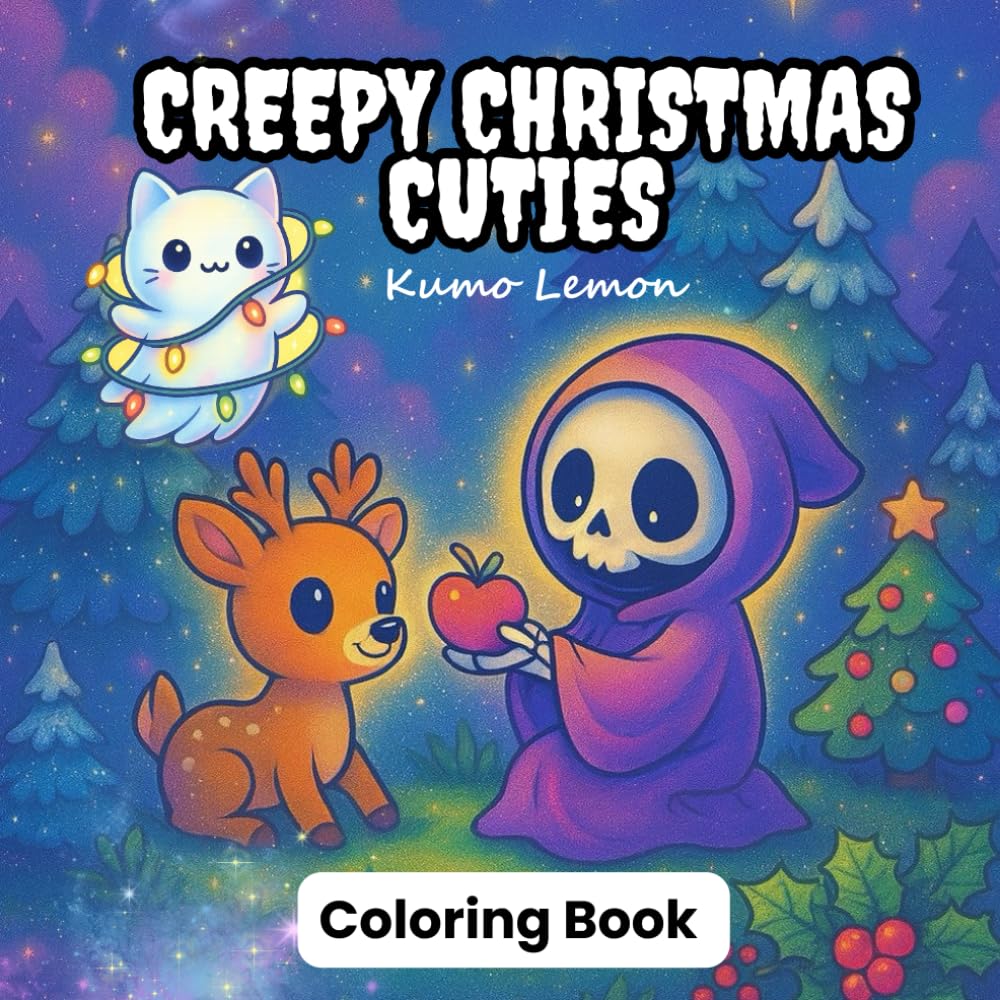Creepy Christmas Cuties: 42 Kawaii Ghosts, Cozy Winter Creatures & Magical Christmas Scenes (Spooky Cutie: Kawaii Haunted Coloring Series)