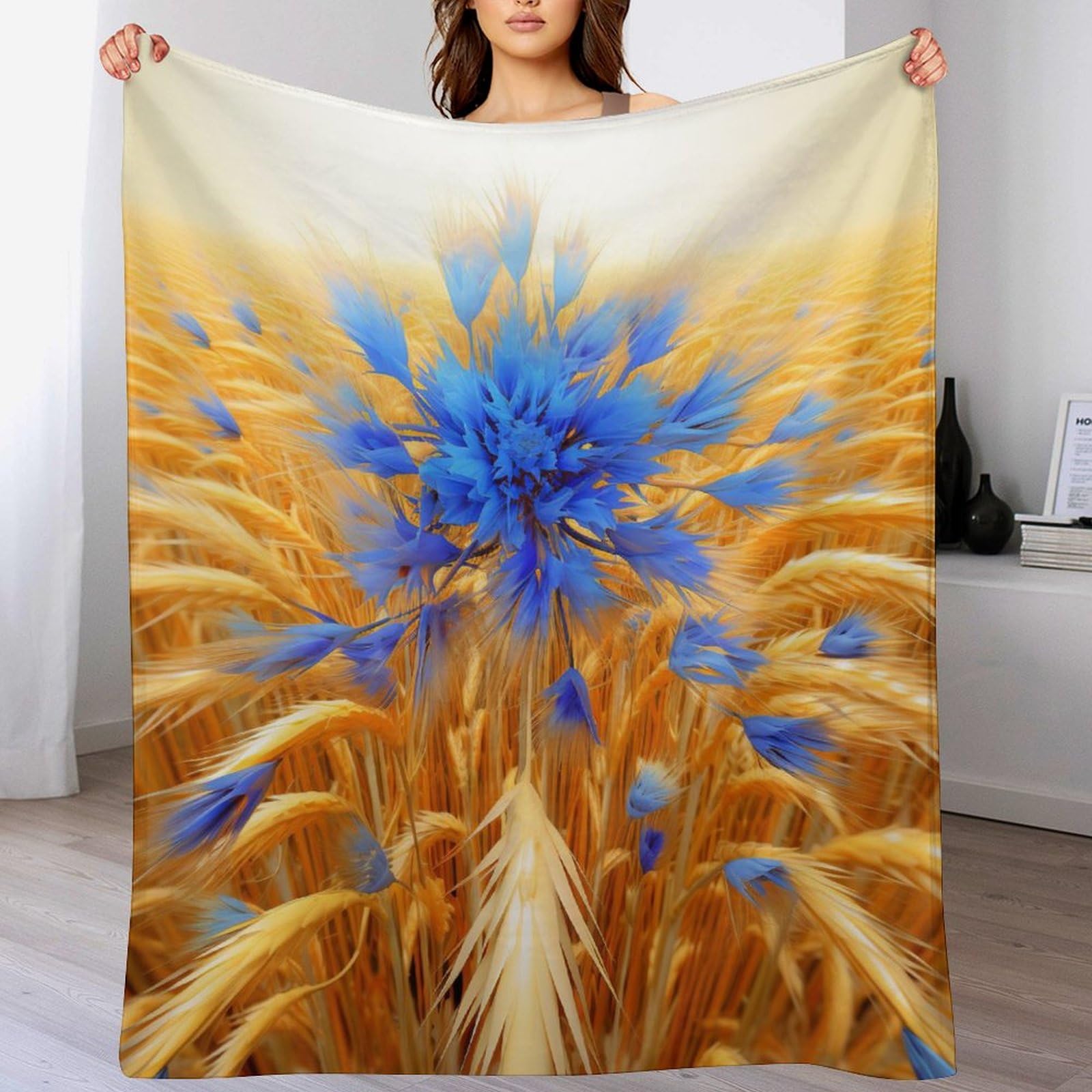 Couverture polaire flannel douce 100x130 cm thermique pour lit et canapé