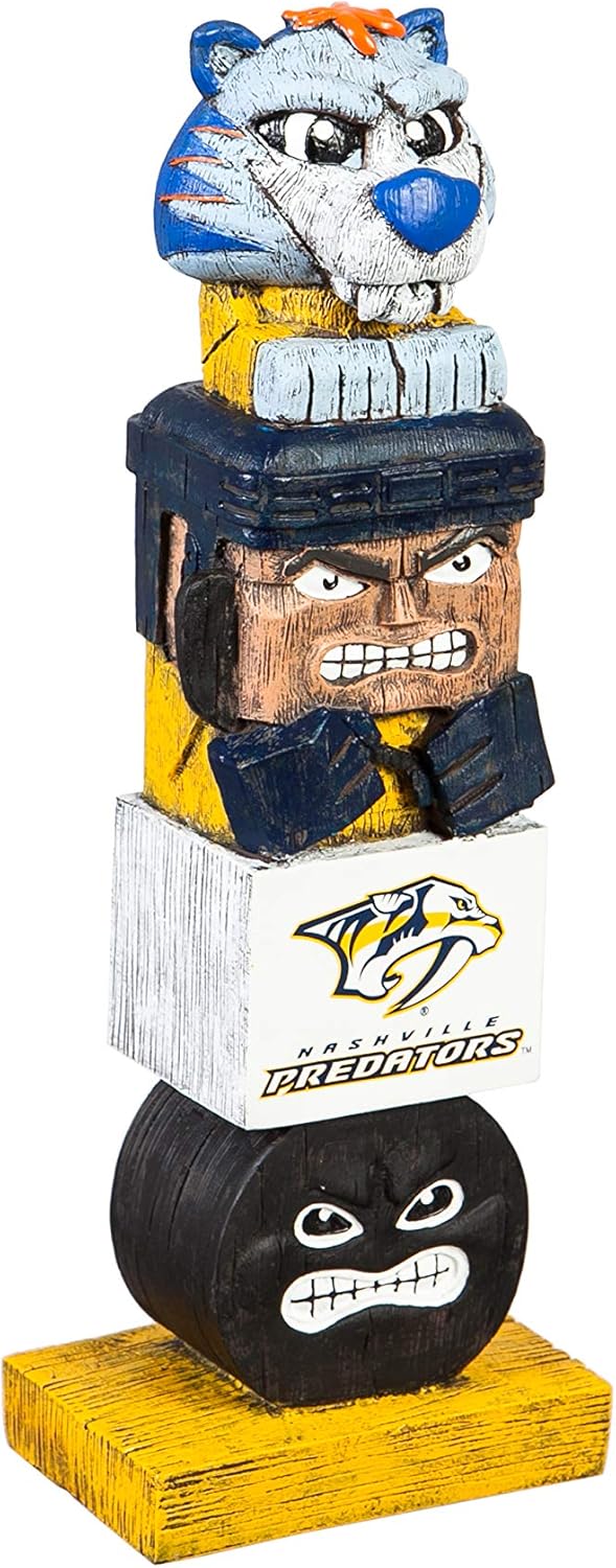 Team Sports America Nashville Predators Tiki Team Totem Garden Statue, One Size