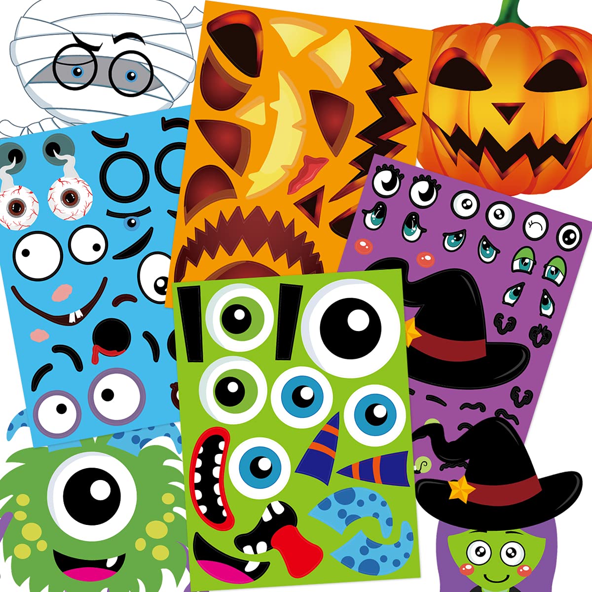 Buy Halloween Sticker for Kids Halloween Party Game Pumpkin Decorating