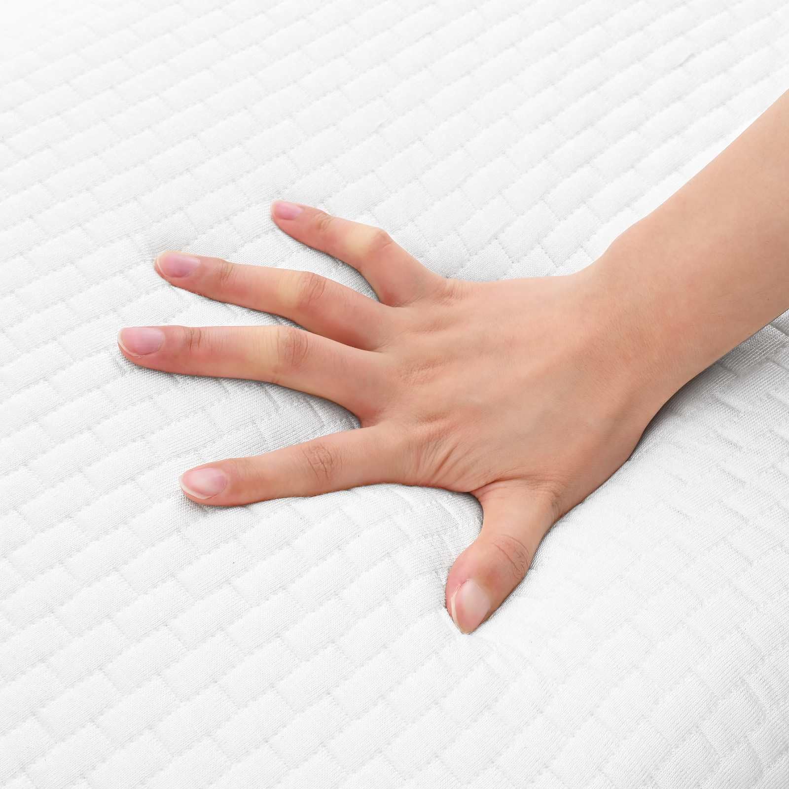 Cojín para dormir, color blanco, 80 x 35 x 10 cm, espuma de gel, para dormitorio