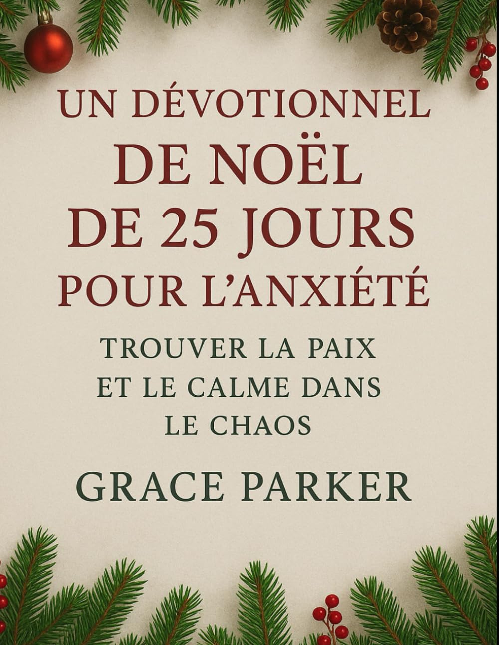 UN DÉVOTIONNEL DE NOËL DE 25 JOURS POUR L'ANXIÉTÉ, TROUVER LA PAIX ET LE CALME DANS LE CHAOS