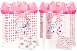 JWSCYSY Large Bride Gift Bags with Tissue Papers for Parties