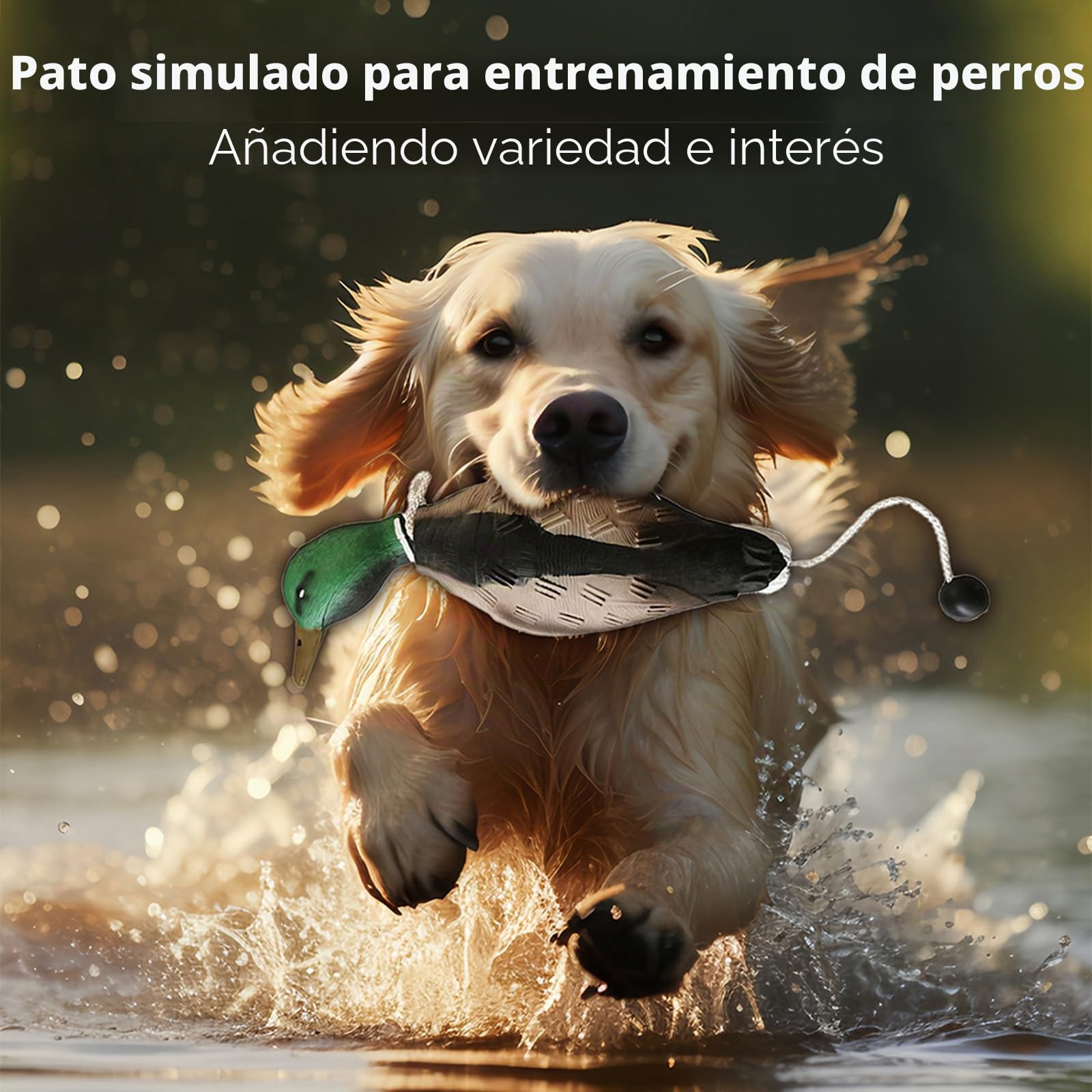 Pato Dummy Dog Training,Mordedor Perro Dummy Flotante,Parachoques de Pato Imita a un Dummy de Pato como Juguete para el Entrenamiento de Cachorros o Perros de Caza Adultos