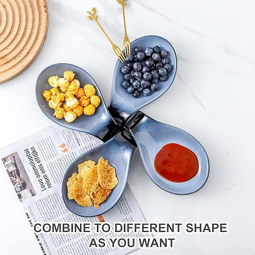 Miniatura 6 de Nihow Soporte de cuchara de cerámica soporte estable para utensilios de 4 pulgadas, resistente al calor, para encimera de cocina, encimera, estufa,