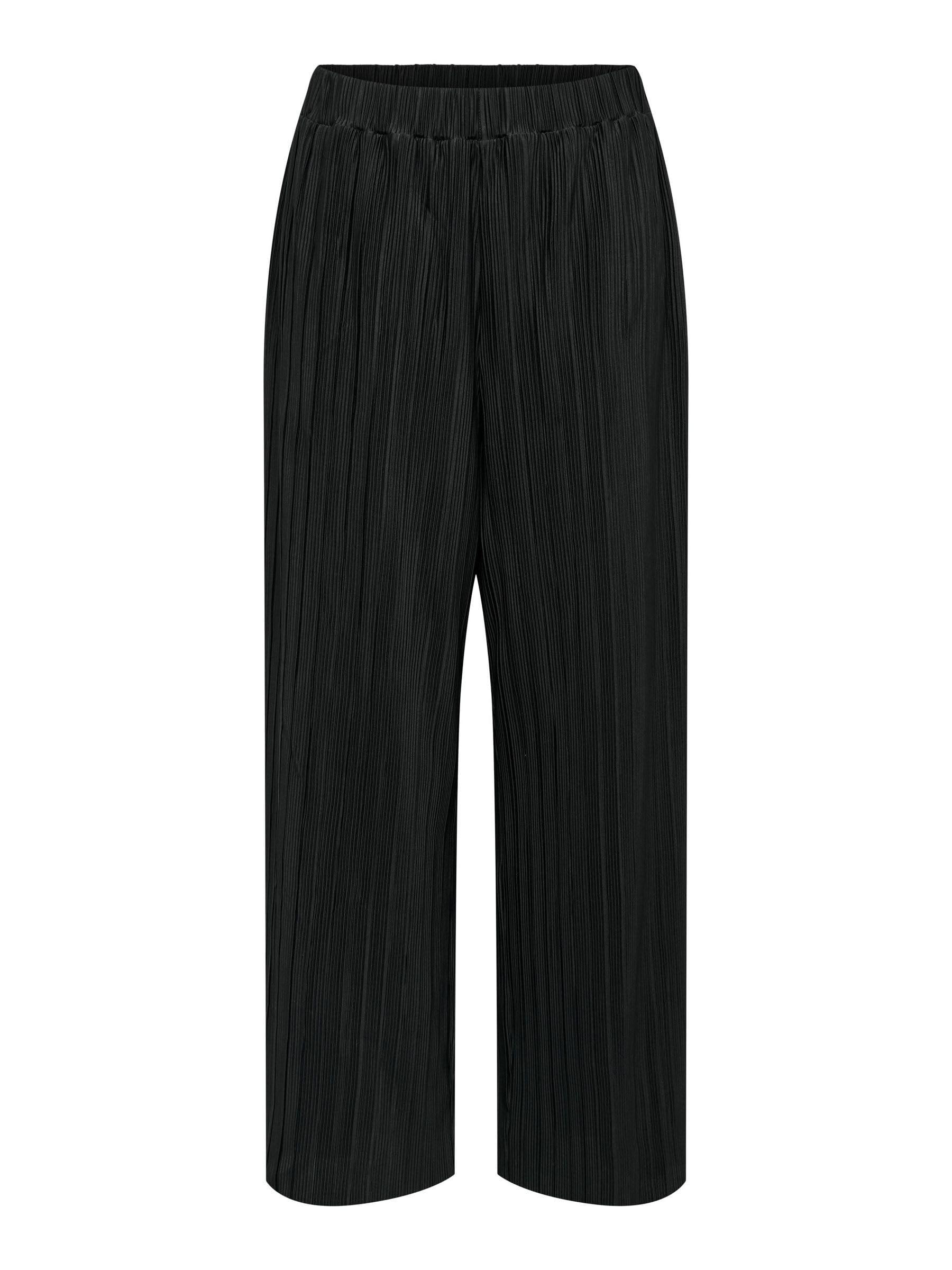 ONLY Onlravenna Plisse Trousers Noos JRS, Black, S