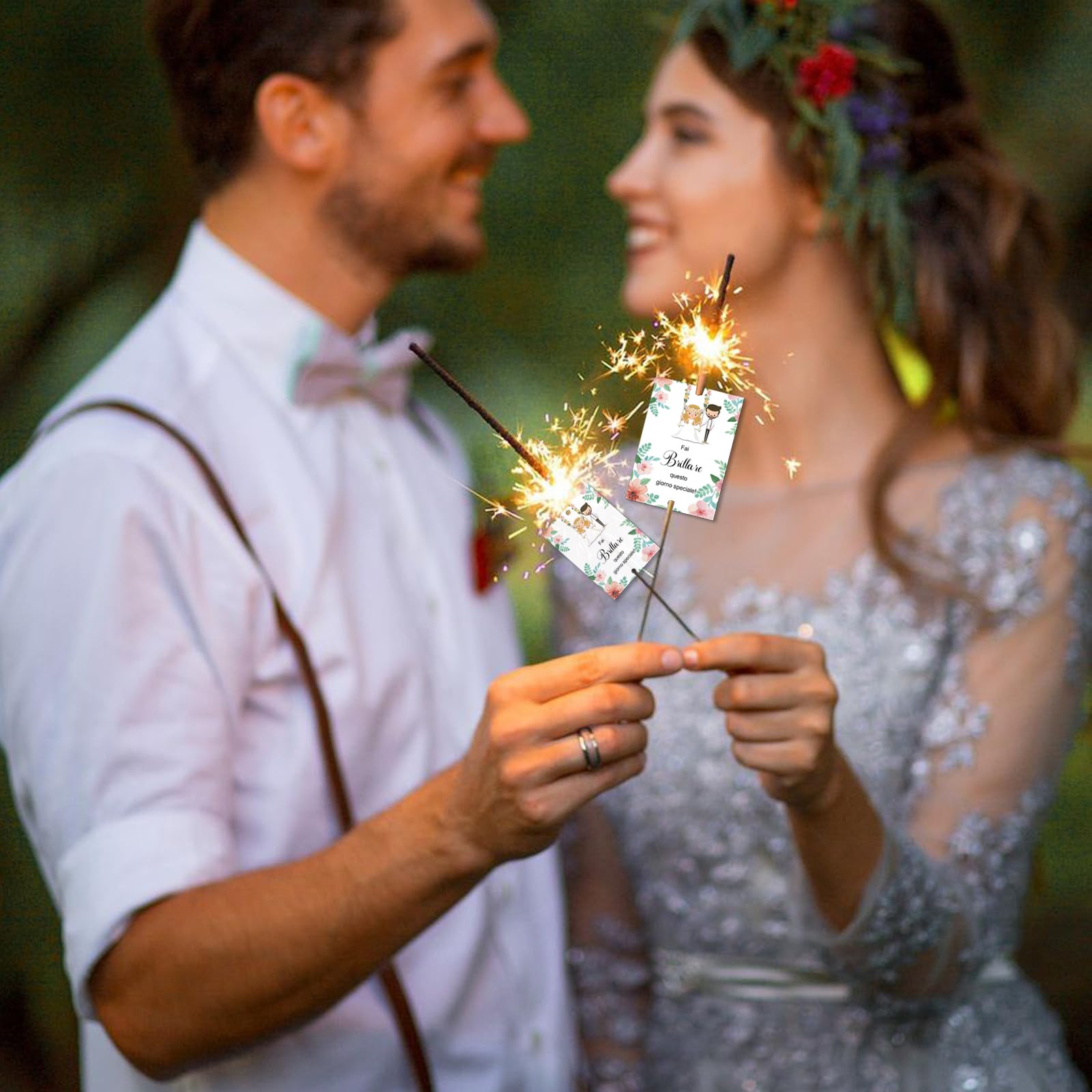 Etichette Stelline Scintillanti Per Matrimonio – 200 Pezzi Per Fuochi D’artificio