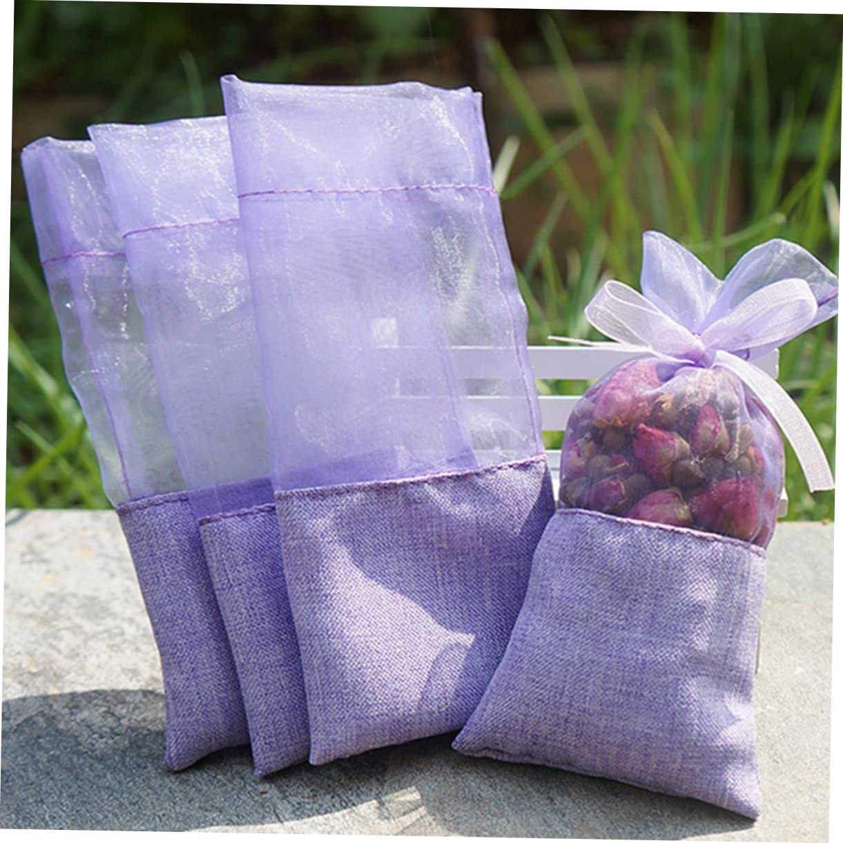 Gatuida 96pezzi Sacchetti Aromatici Di e Garza Design Elegante e Pratico Per Armadi e Cassetti Profumo e Delicato Con Motivo Floreale