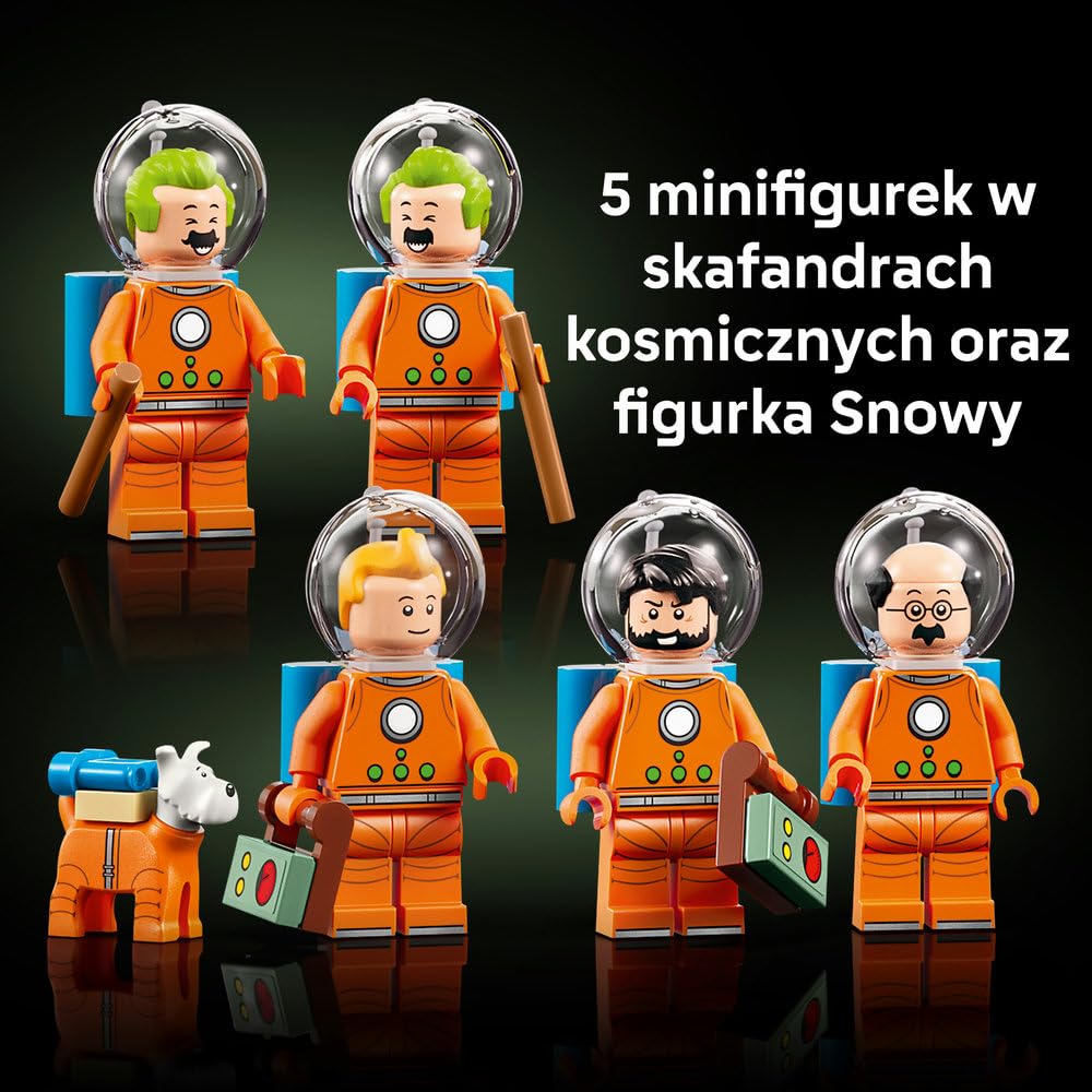 LEGO Ideas Tintin® i rakieta na Księżyc 21367 | Model rakiety, zestaw dla dorosłych, prezent dla fana Tintina, 1283 elementy