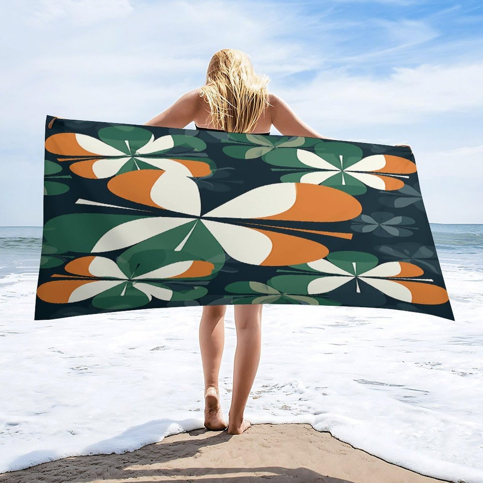 Toallas de baño unisex de forma especial, toalla de playa ligera de secado rápido, toalla de baño para viajes, deportes, piscina, baño, camping, yoga, adultos, 160 x 80 cm
