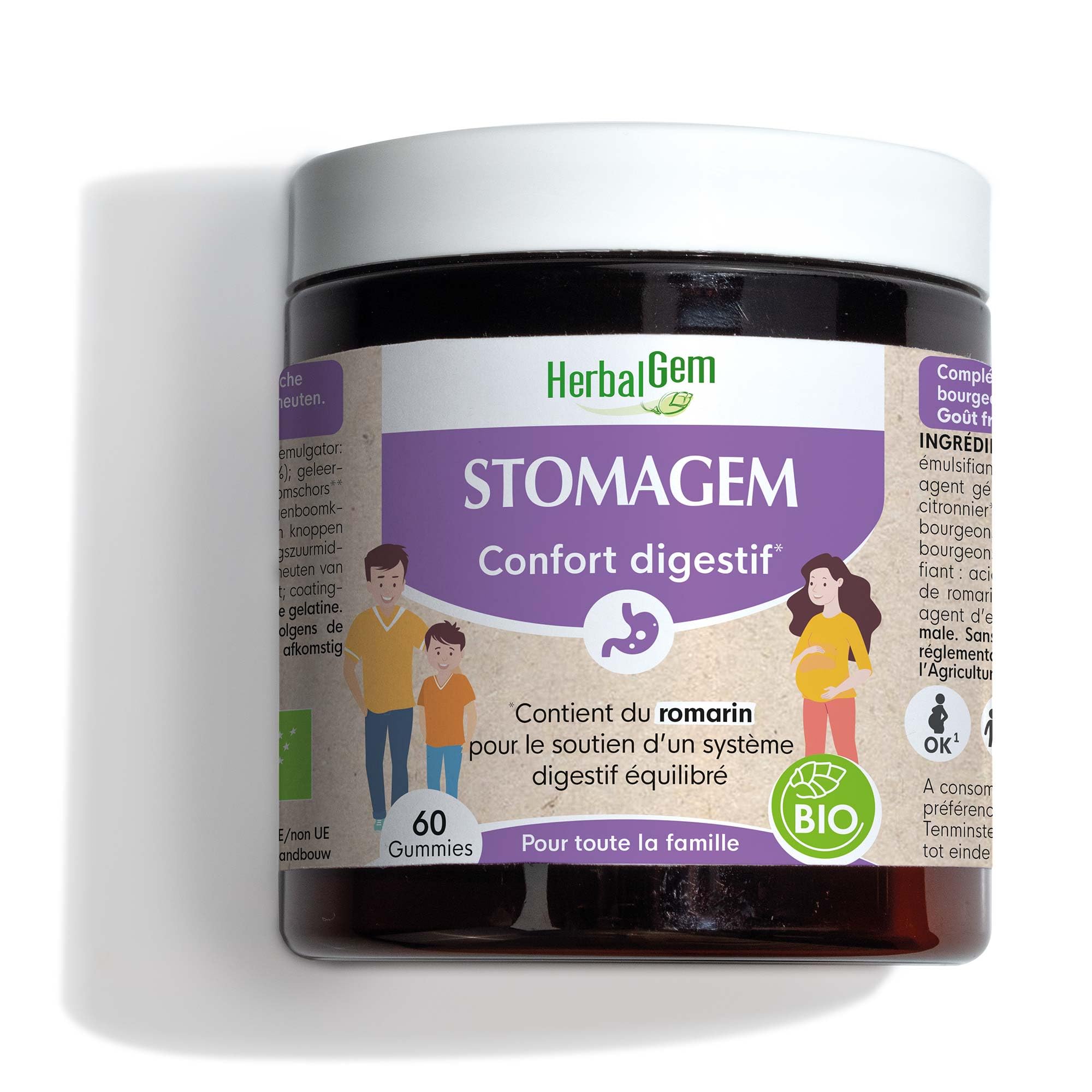 HERBALGEM STOMAGEM GUMMIES BIO 60 GOM, 150 GR