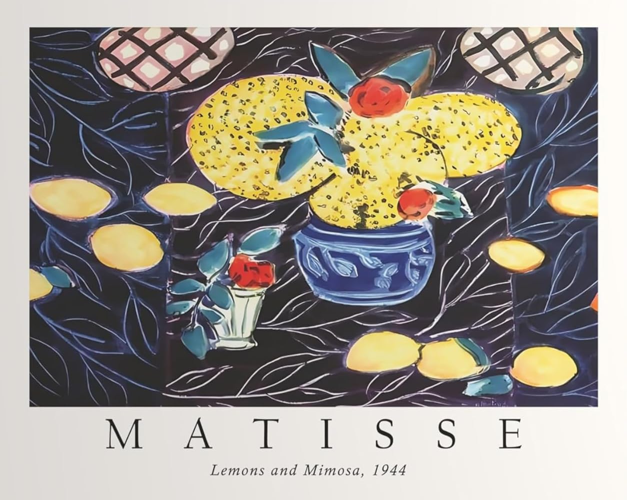Waeta Rnvzx Henri Matisse Wall Art Lemons Canvas Painting Abstract Matisse Poster Vintage Matisse Prints For Modern Living Room Decor Picture 40x50cm No Frame