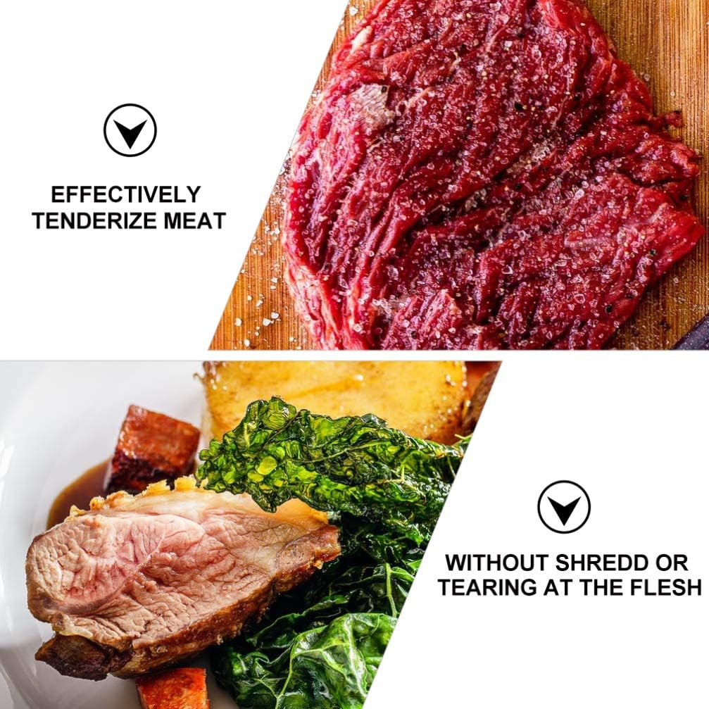 Cabilock Double-sided Aluminum Alloy Meat Tenderizer Hammer Beef Pounder for Home Restaurant Hotel Use Easy to Store Suspension Kitchen Tool