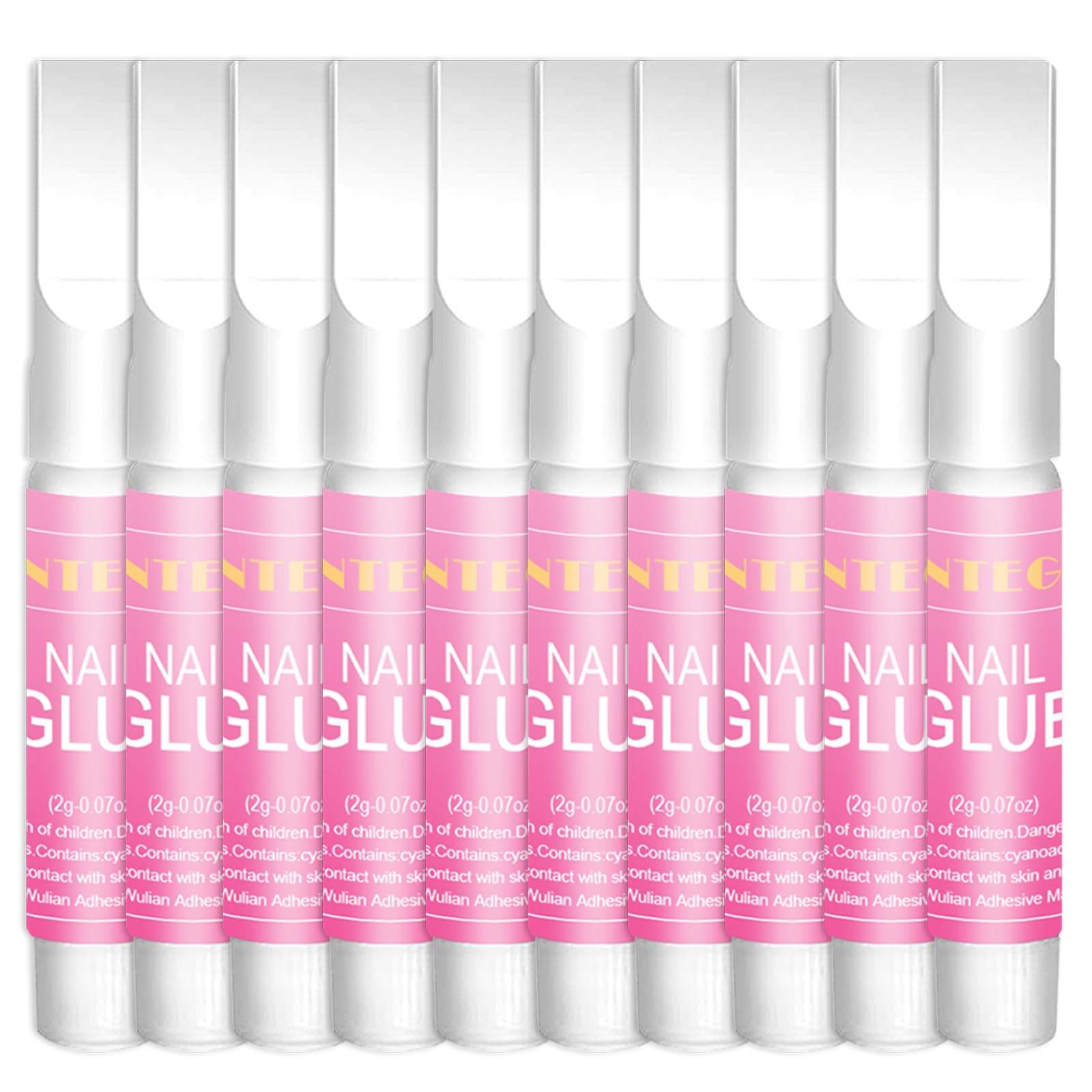10 PCS Nail Glue for Acrylic Nails,Nail Glue for False Nail Tips,Super Strong Nail Glue for Acrylic Nails Press On Nails Nail Tips