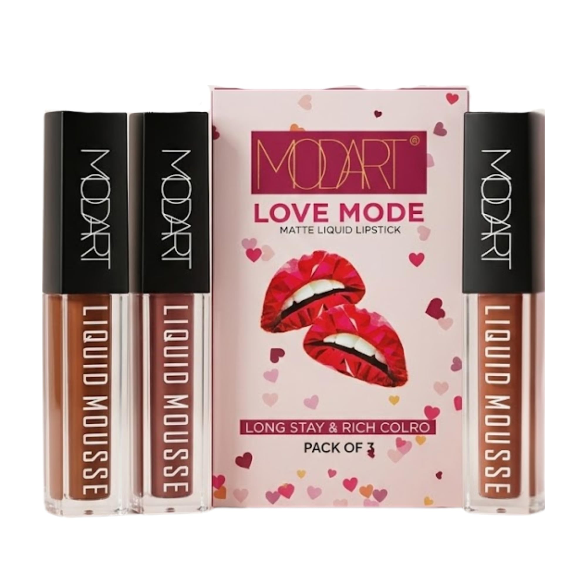 Liquid Mousse Browns Trio (III) | Pack of 3 Brown Matte Liquid Lipsticks | Long Lasting, Waterproof, Transferproof Lip Color | Lightweight, Non-Sticky, Non-Drying Matte Lipstick Set for Women-image-30