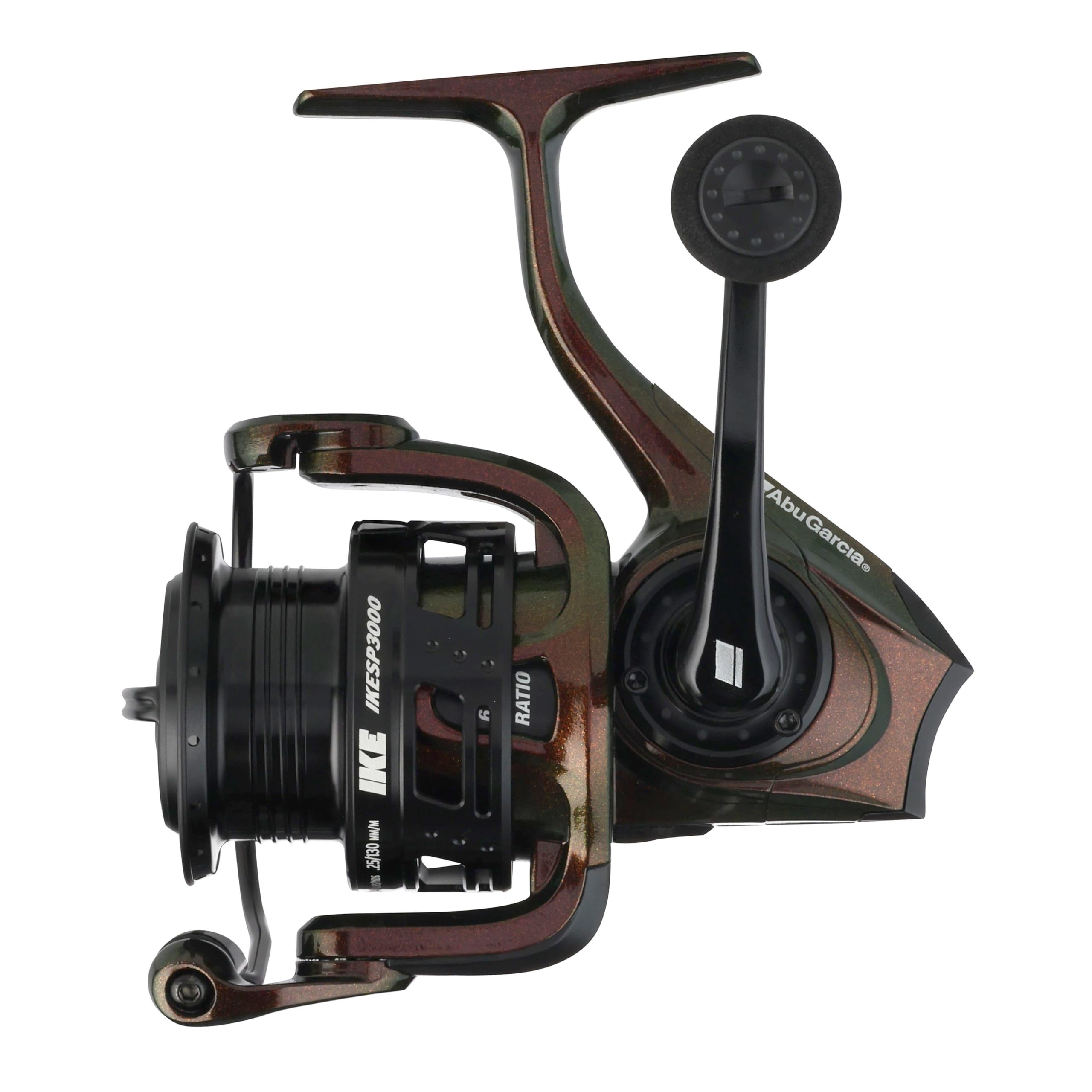Abu Garcia Revo Ike - Carrete Giratorio Ligero Morado con 10 rodamientos, para Pesca en Agua Dulce, Lucio, Perca, lucioperca, Trucha