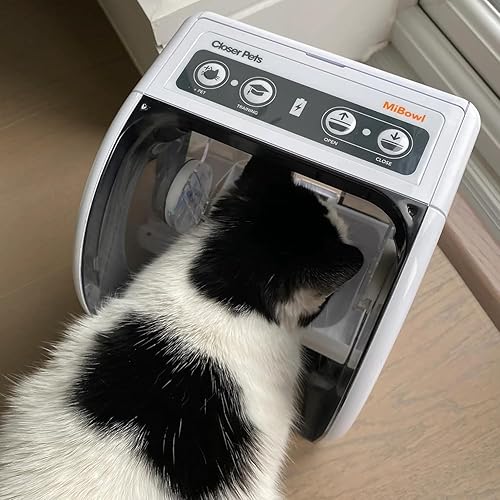 Miniatura 10 de Closer Pets Inserto de acero inoxidable y bolsa de hielo para el alimentador automático de mascotas MiBowl con microchip